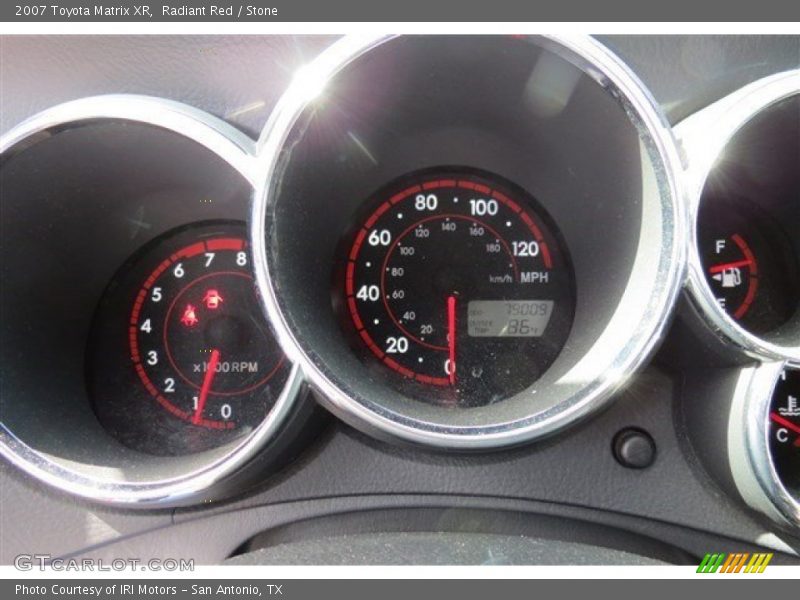 Radiant Red / Stone 2007 Toyota Matrix XR