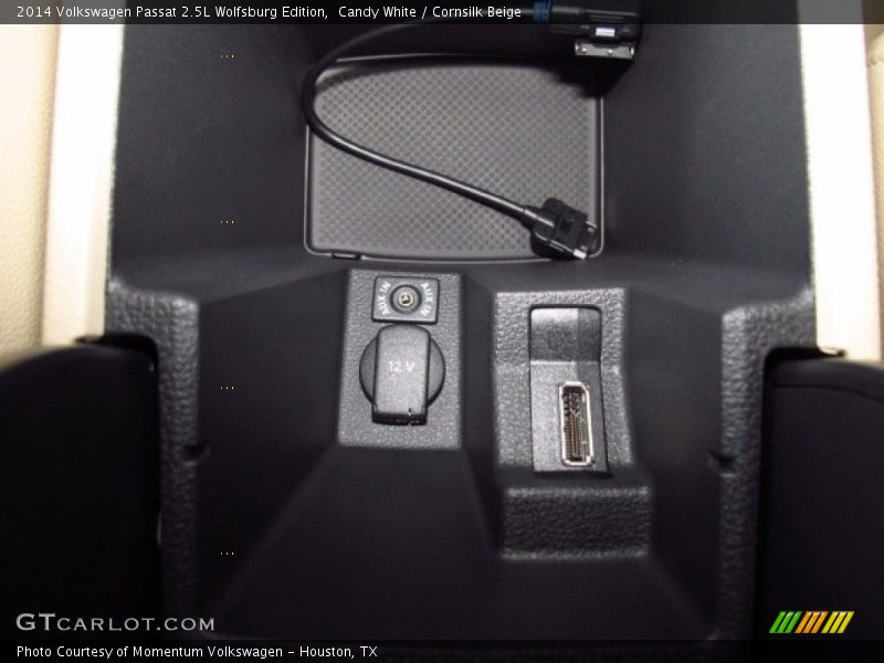 Candy White / Cornsilk Beige 2014 Volkswagen Passat 2.5L Wolfsburg Edition
