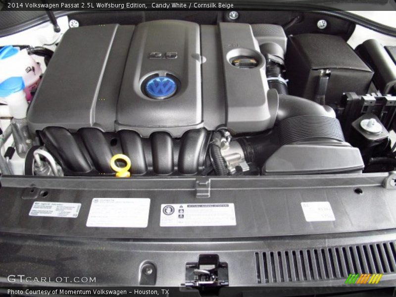 Candy White / Cornsilk Beige 2014 Volkswagen Passat 2.5L Wolfsburg Edition