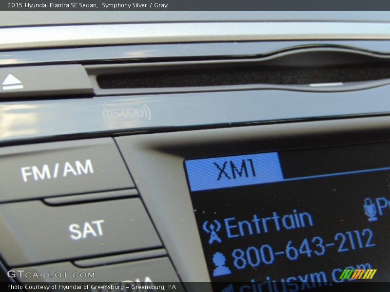 Symphony Silver / Gray 2015 Hyundai Elantra SE Sedan