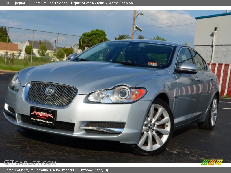 Liquid Silver Metallic / Warm Charcoal 2010 Jaguar XF Premium Sport Sedan
