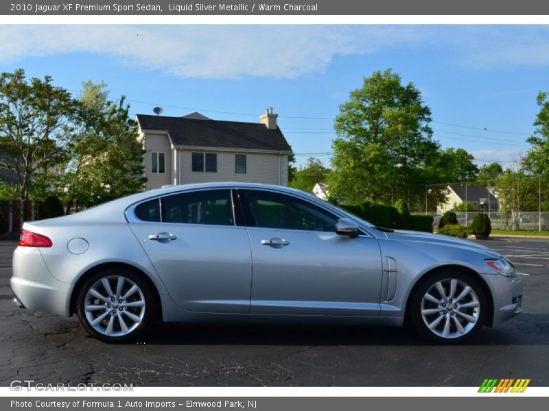 Liquid Silver Metallic / Warm Charcoal 2010 Jaguar XF Premium Sport Sedan