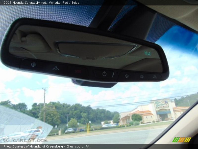 Venetian Red / Beige 2015 Hyundai Sonata Limited