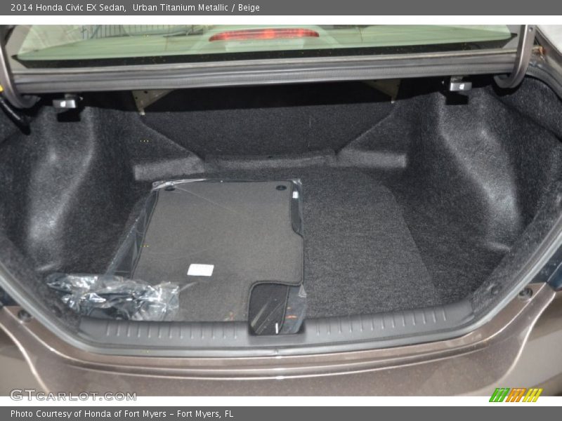 Urban Titanium Metallic / Beige 2014 Honda Civic EX Sedan