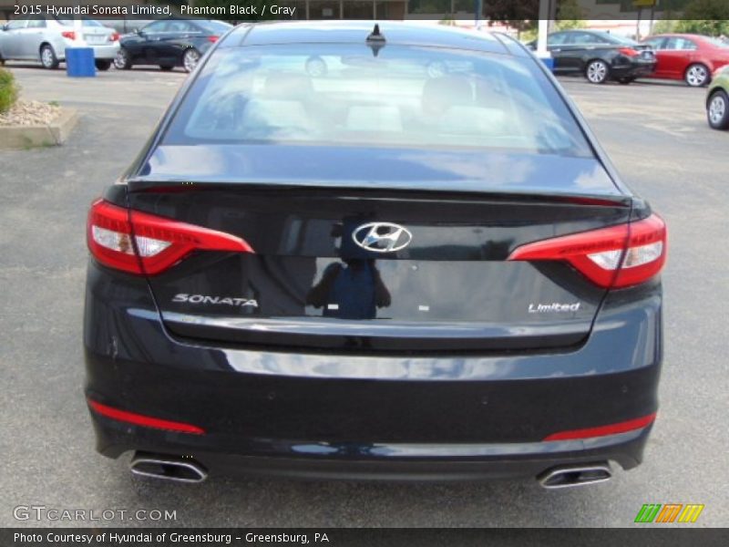 Phantom Black / Gray 2015 Hyundai Sonata Limited