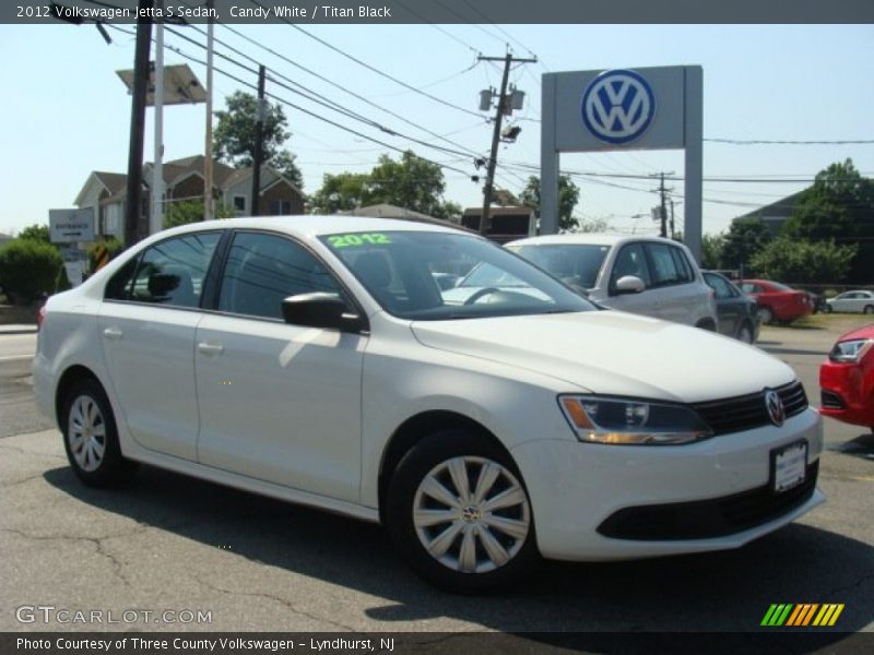 Candy White / Titan Black 2012 Volkswagen Jetta S Sedan