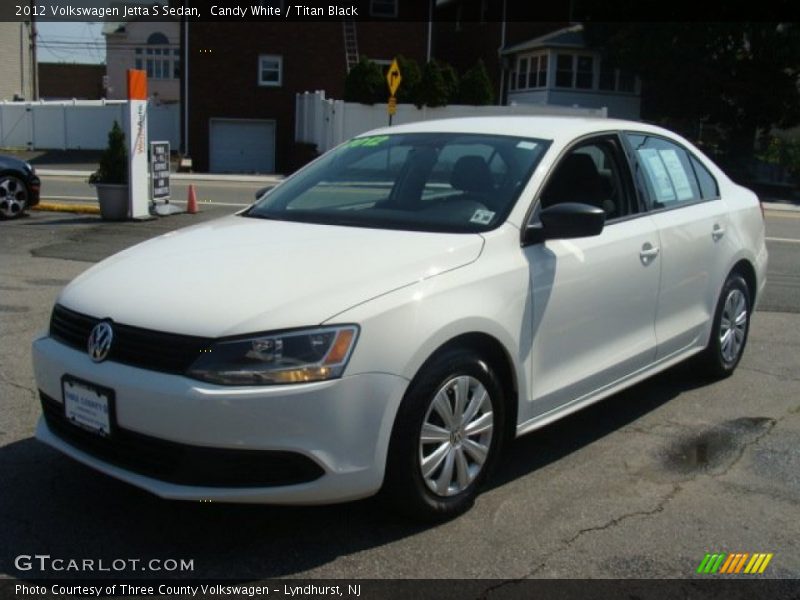 Candy White / Titan Black 2012 Volkswagen Jetta S Sedan