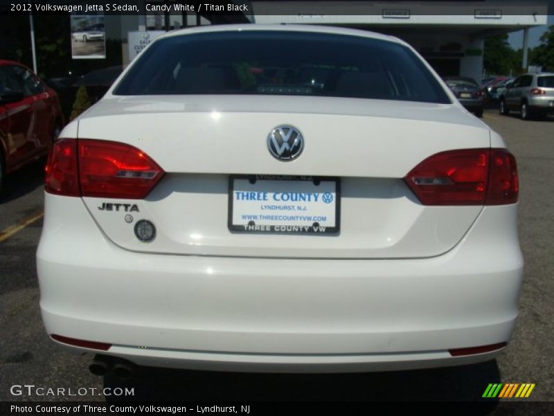 Candy White / Titan Black 2012 Volkswagen Jetta S Sedan