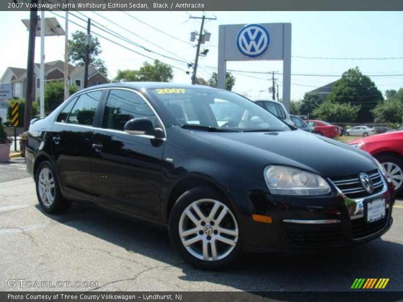 Black / Anthracite 2007 Volkswagen Jetta Wolfsburg Edition Sedan
