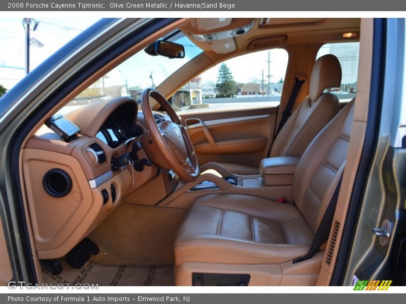 Olive Green Metallic / Havanna/Sand Beige 2008 Porsche Cayenne Tiptronic