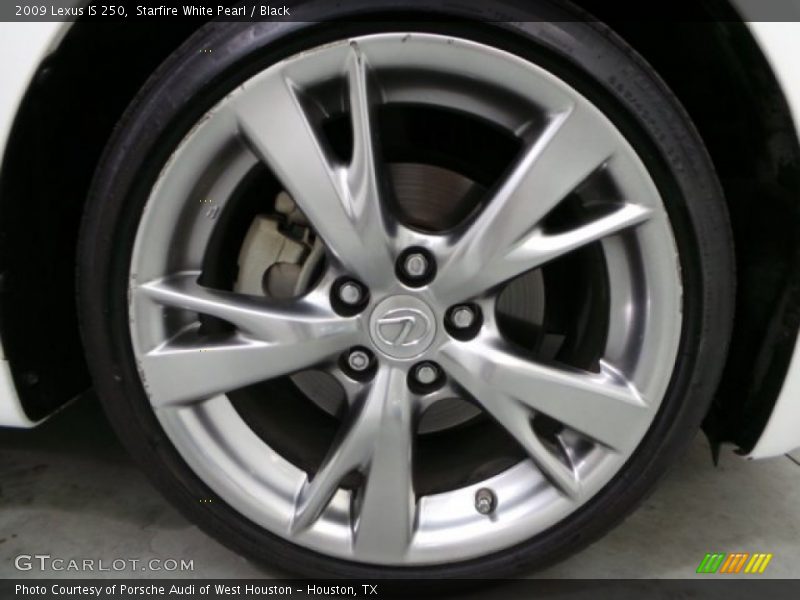 Starfire White Pearl / Black 2009 Lexus IS 250