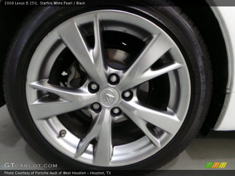 Starfire White Pearl / Black 2009 Lexus IS 250