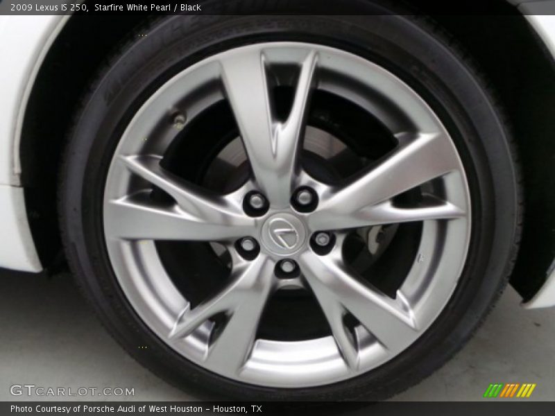 Starfire White Pearl / Black 2009 Lexus IS 250