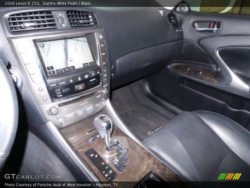 Starfire White Pearl / Black 2009 Lexus IS 250