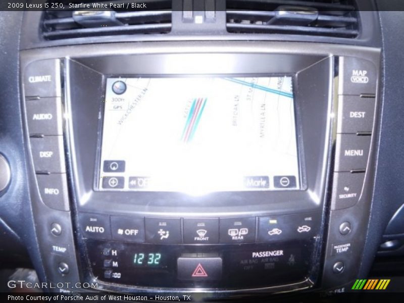 Starfire White Pearl / Black 2009 Lexus IS 250