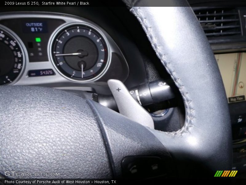 Starfire White Pearl / Black 2009 Lexus IS 250