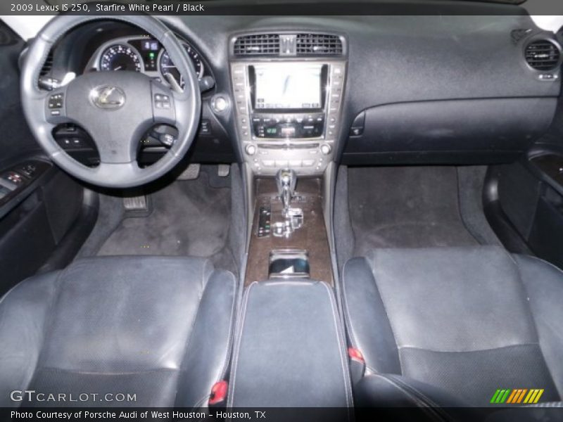 Starfire White Pearl / Black 2009 Lexus IS 250