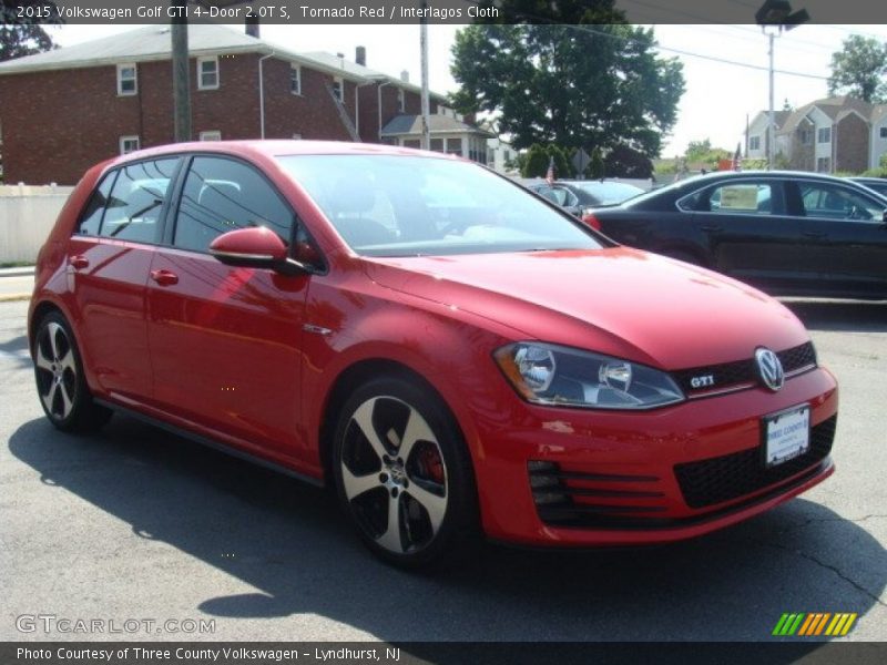 Tornado Red / Interlagos Cloth 2015 Volkswagen Golf GTI 4-Door 2.0T S