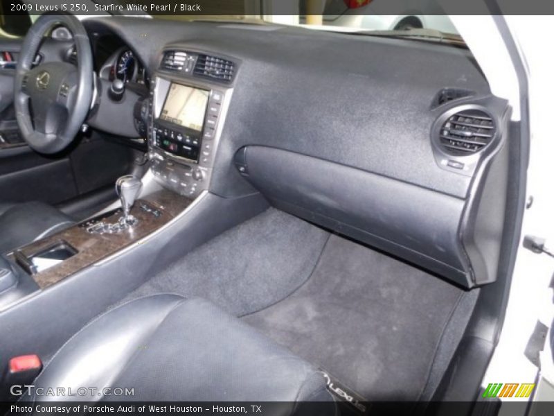 Starfire White Pearl / Black 2009 Lexus IS 250