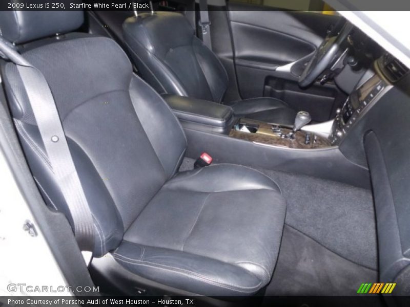 Starfire White Pearl / Black 2009 Lexus IS 250