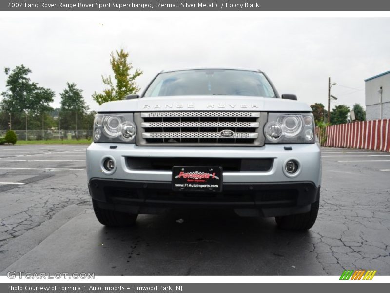 Zermatt Silver Metallic / Ebony Black 2007 Land Rover Range Rover Sport Supercharged