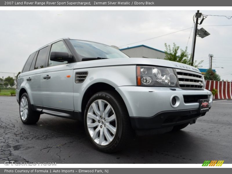 Zermatt Silver Metallic / Ebony Black 2007 Land Rover Range Rover Sport Supercharged