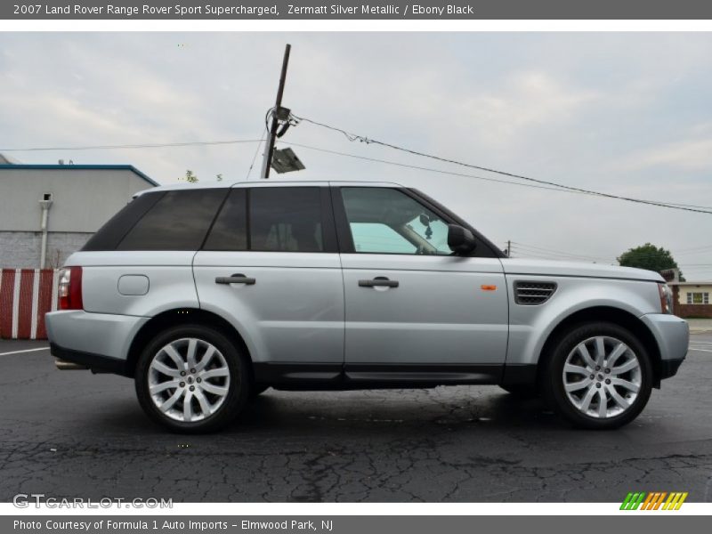 Zermatt Silver Metallic / Ebony Black 2007 Land Rover Range Rover Sport Supercharged