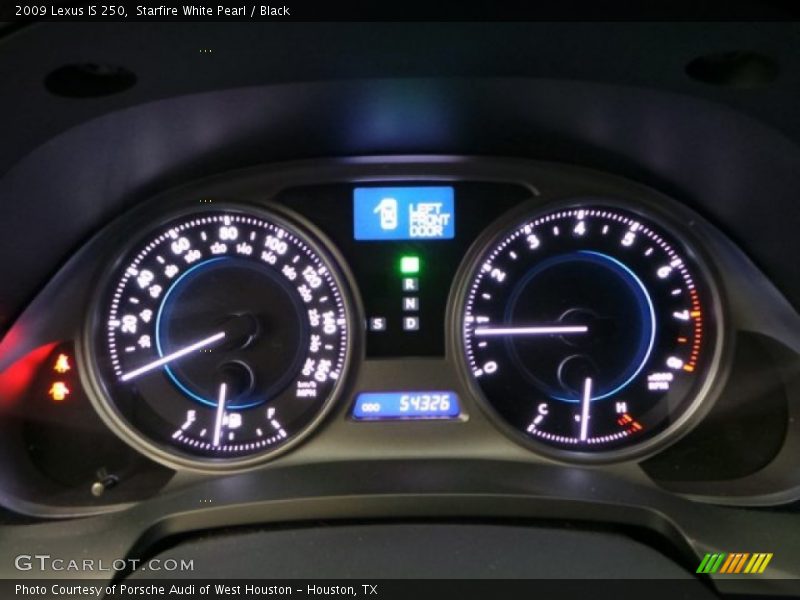Starfire White Pearl / Black 2009 Lexus IS 250