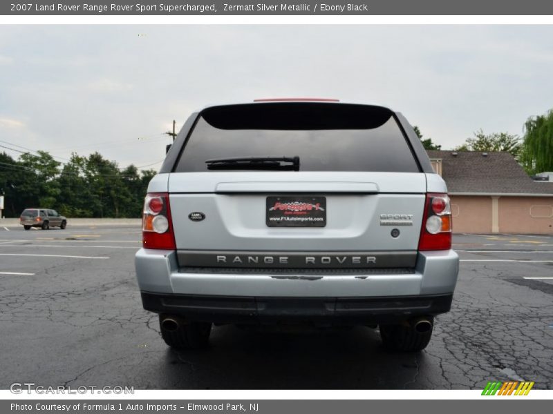 Zermatt Silver Metallic / Ebony Black 2007 Land Rover Range Rover Sport Supercharged