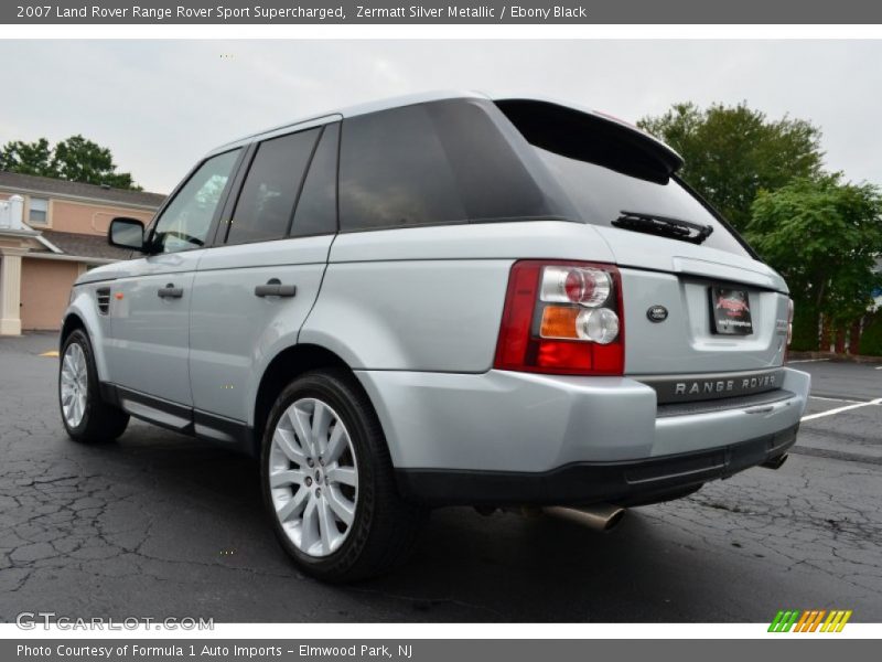 Zermatt Silver Metallic / Ebony Black 2007 Land Rover Range Rover Sport Supercharged