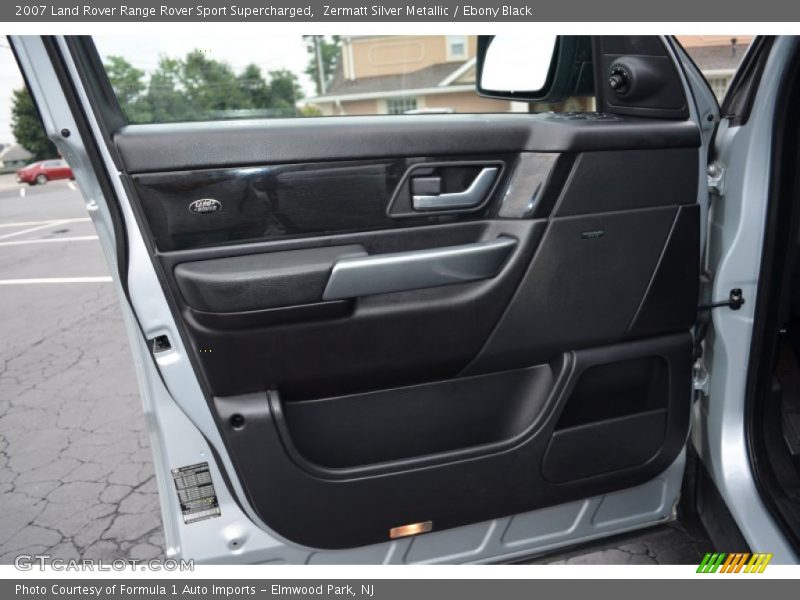 Zermatt Silver Metallic / Ebony Black 2007 Land Rover Range Rover Sport Supercharged