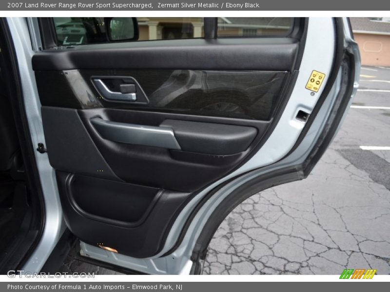 Zermatt Silver Metallic / Ebony Black 2007 Land Rover Range Rover Sport Supercharged