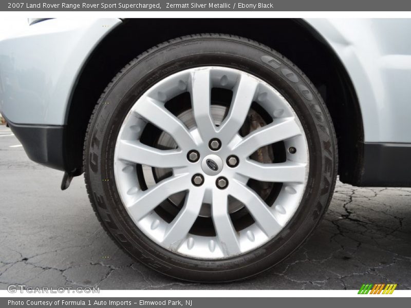 Zermatt Silver Metallic / Ebony Black 2007 Land Rover Range Rover Sport Supercharged