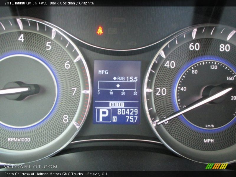 Black Obsidian / Graphite 2011 Infiniti QX 56 4WD