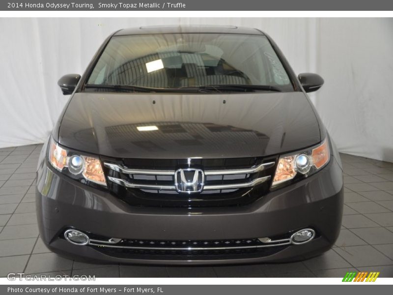 Smoky Topaz Metallic / Truffle 2014 Honda Odyssey Touring