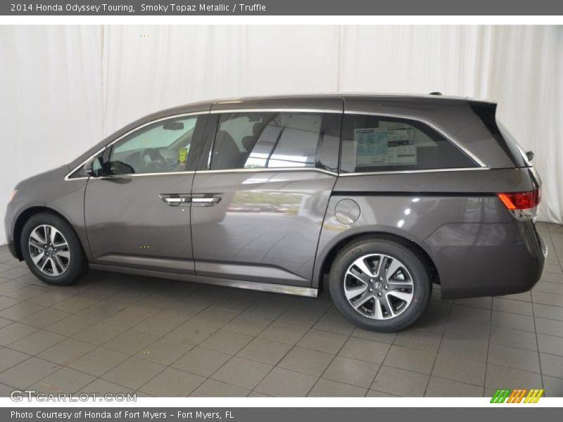 Smoky Topaz Metallic / Truffle 2014 Honda Odyssey Touring