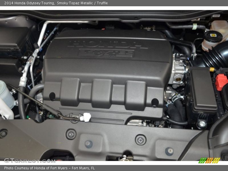 Smoky Topaz Metallic / Truffle 2014 Honda Odyssey Touring