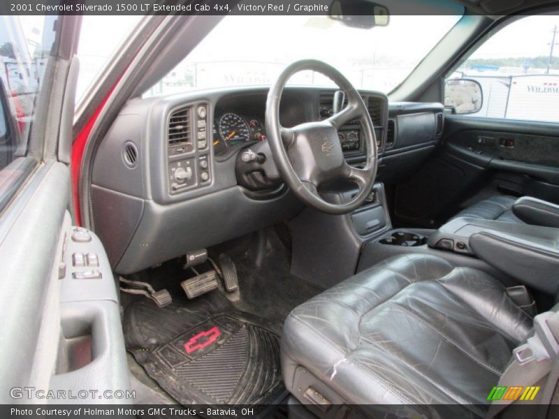  2001 Silverado 1500 LT Extended Cab 4x4 Graphite Interior