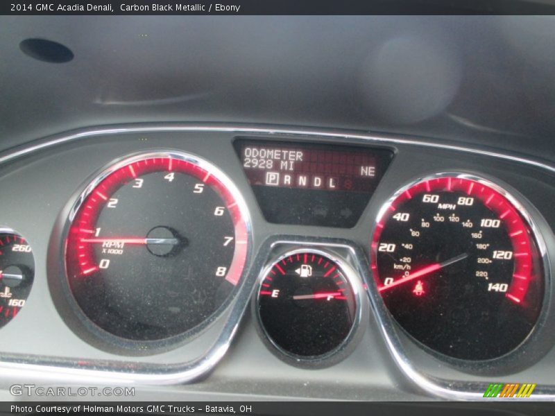 Carbon Black Metallic / Ebony 2014 GMC Acadia Denali