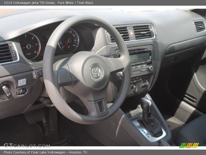 Pure White / Titan Black 2014 Volkswagen Jetta TDI Sedan