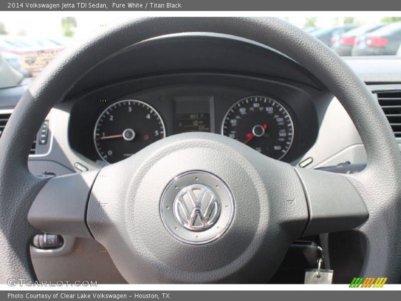 Pure White / Titan Black 2014 Volkswagen Jetta TDI Sedan