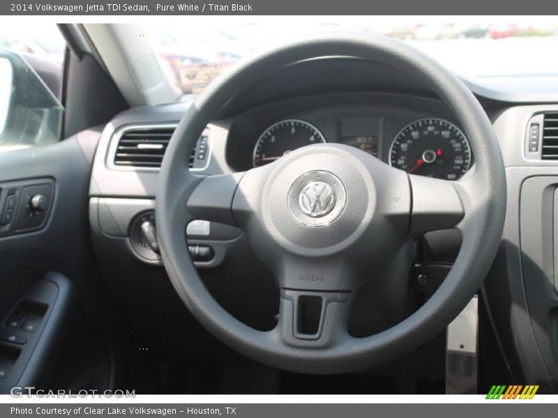 Pure White / Titan Black 2014 Volkswagen Jetta TDI Sedan