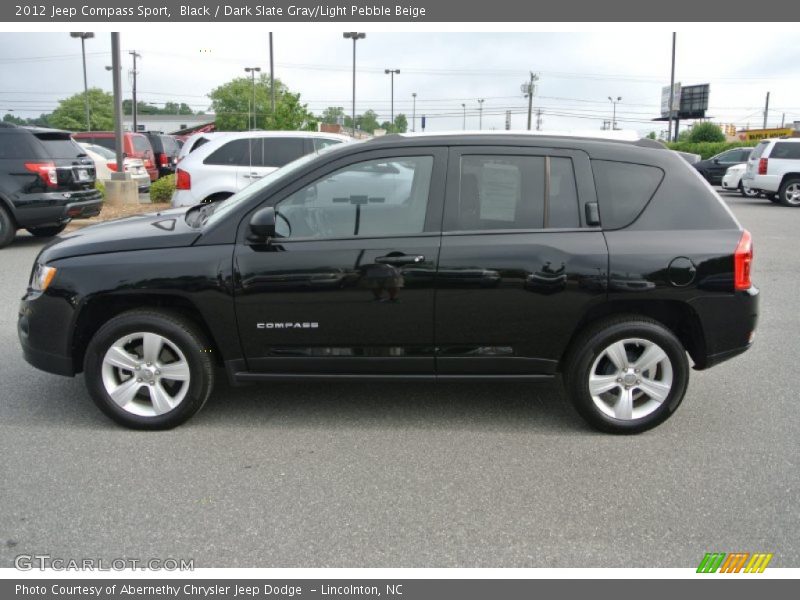 Black / Dark Slate Gray/Light Pebble Beige 2012 Jeep Compass Sport