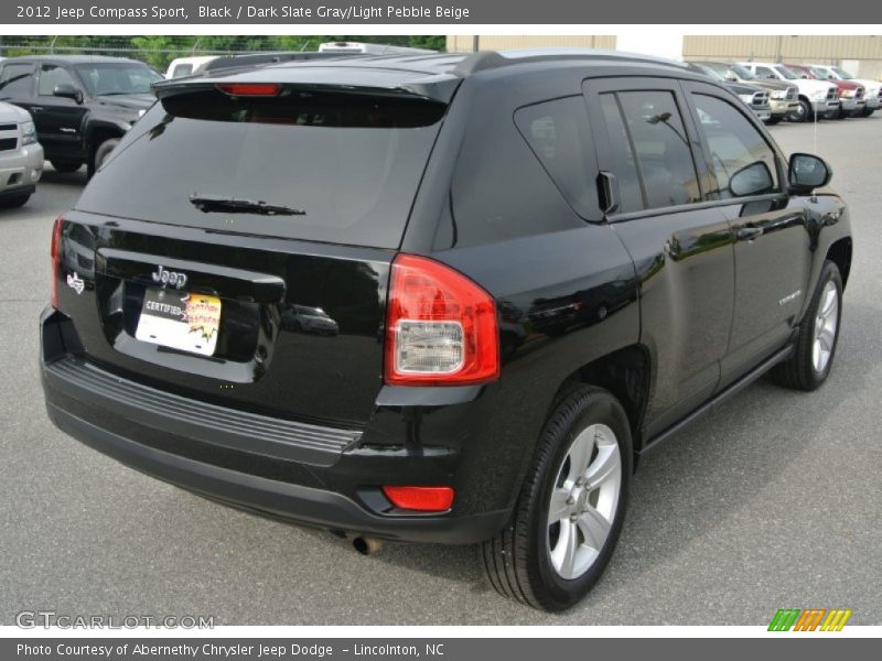 Black / Dark Slate Gray/Light Pebble Beige 2012 Jeep Compass Sport