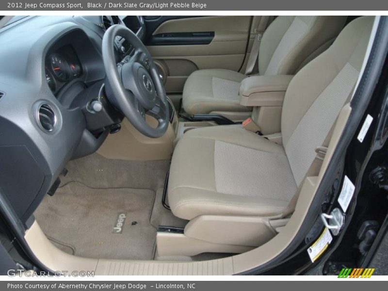 Black / Dark Slate Gray/Light Pebble Beige 2012 Jeep Compass Sport
