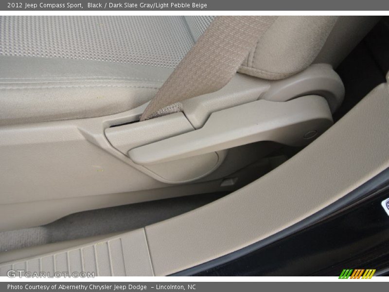 Black / Dark Slate Gray/Light Pebble Beige 2012 Jeep Compass Sport