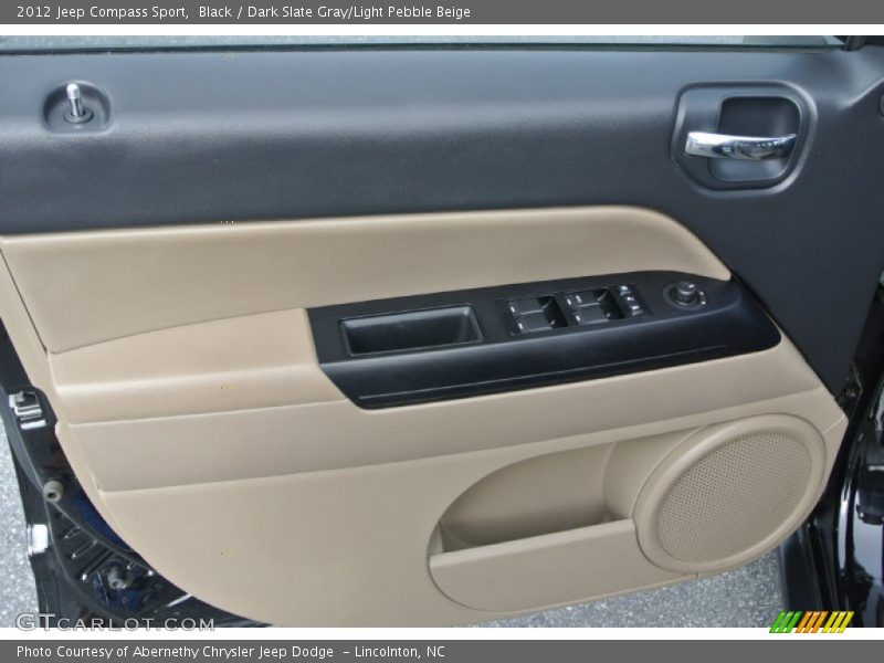 Black / Dark Slate Gray/Light Pebble Beige 2012 Jeep Compass Sport