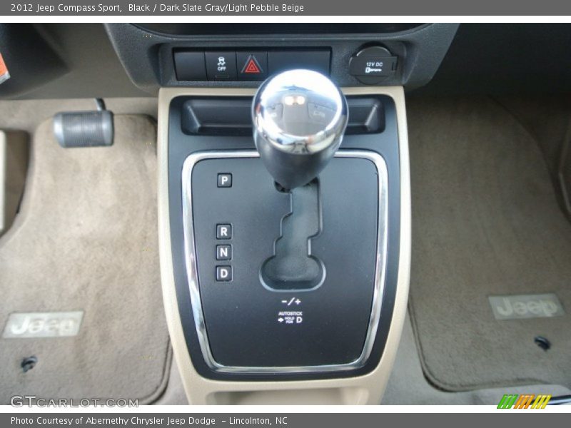 Black / Dark Slate Gray/Light Pebble Beige 2012 Jeep Compass Sport