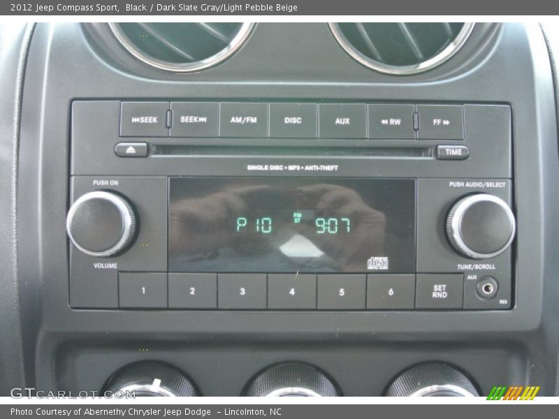 Black / Dark Slate Gray/Light Pebble Beige 2012 Jeep Compass Sport