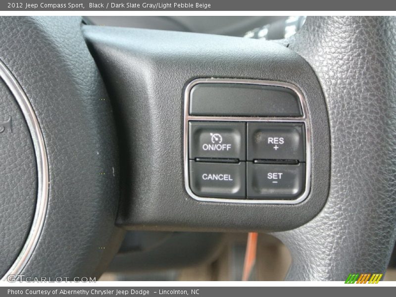 Black / Dark Slate Gray/Light Pebble Beige 2012 Jeep Compass Sport